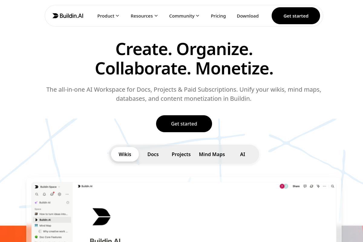Buildin homepage