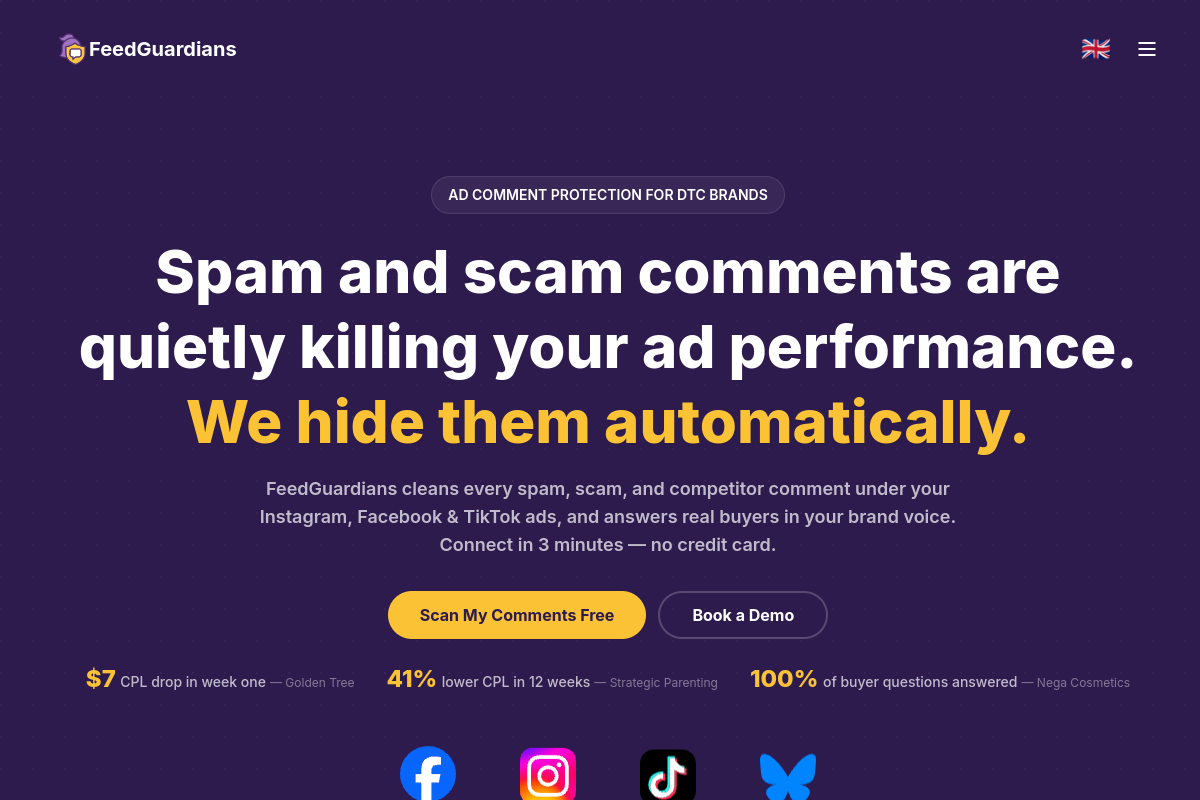 FeedGuardians homepage