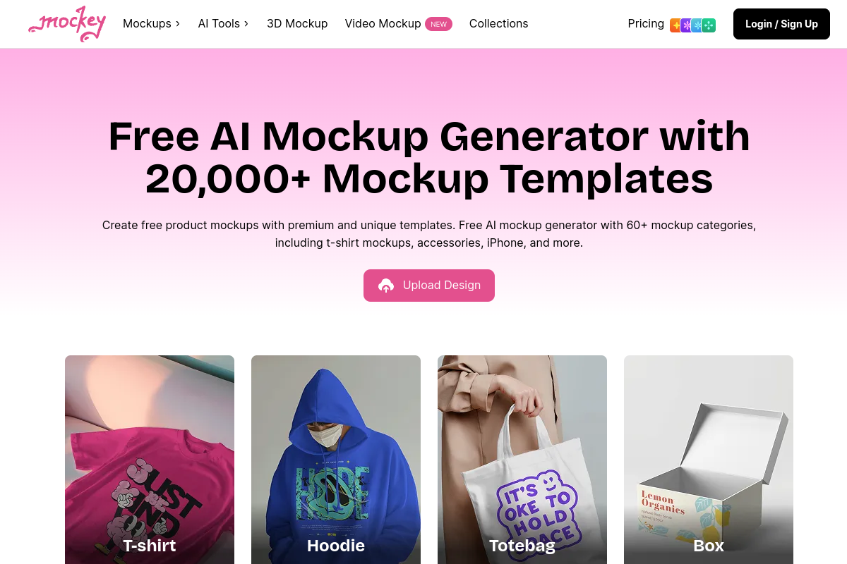 Mockey homepage