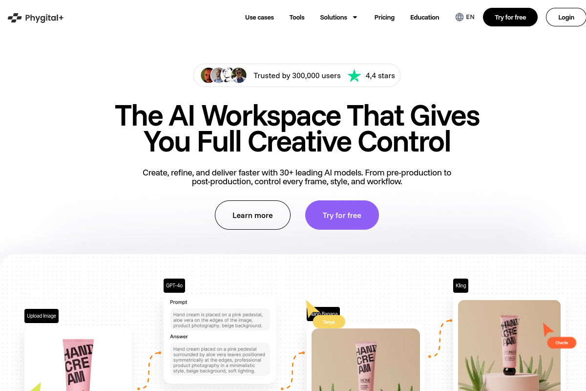 Phygital+ homepage