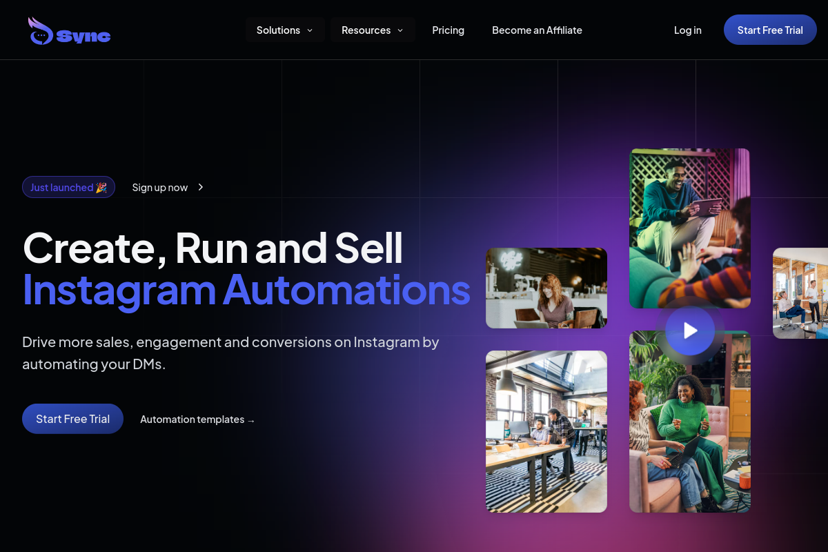 ReplySync homepage